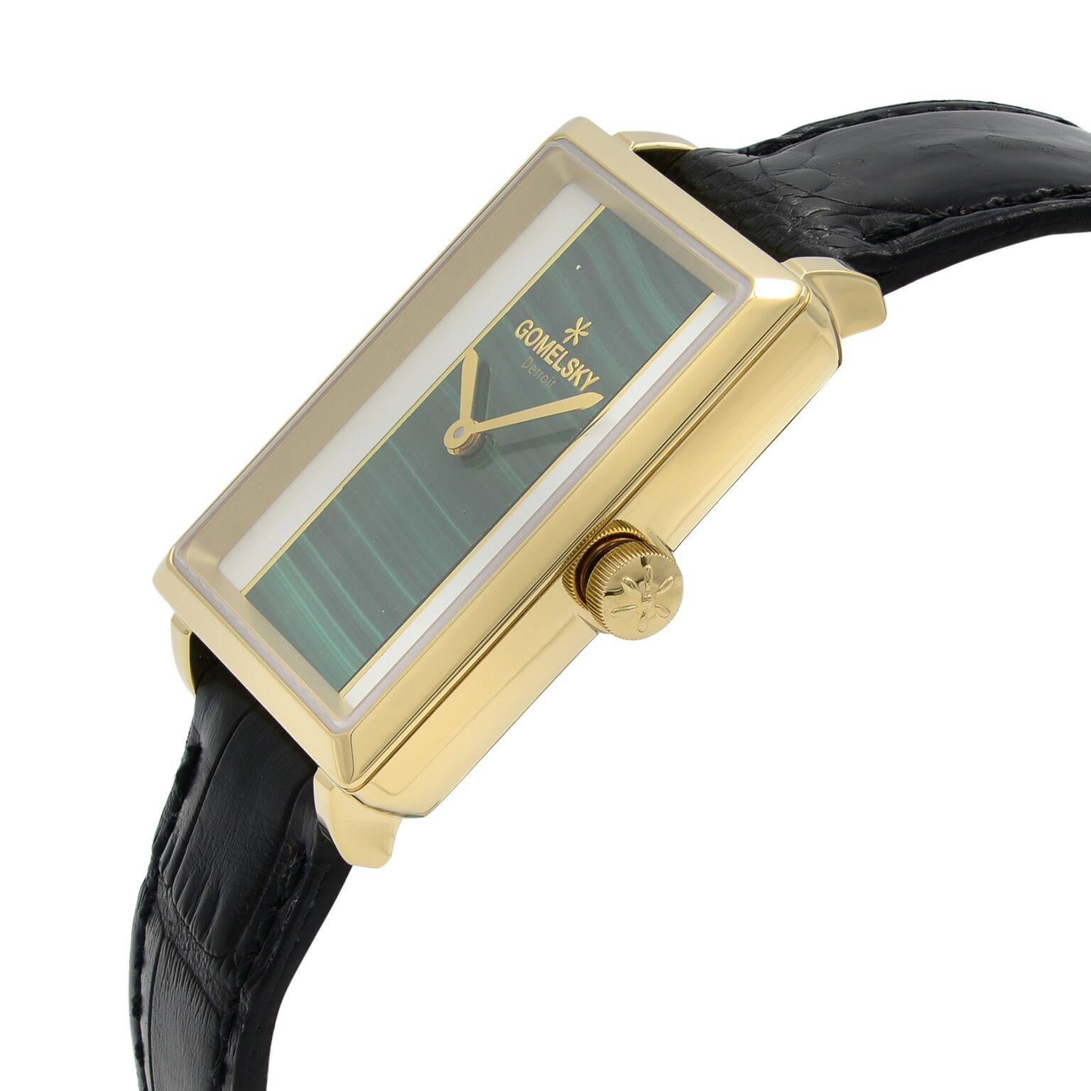 Gomelsky Shirley Fromer Gold Tone Two Color Dial Quartz Womens Watch G0120083079 In New Condition In New York, NY