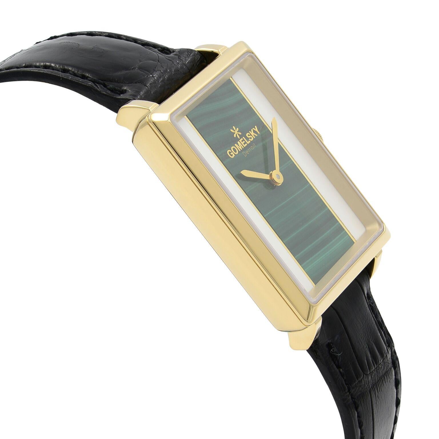 Gomelsky Shirley Fromer Gold Tone Two Color Dial Quartz Womens Watch G0120083079 In New Condition In New York, NY