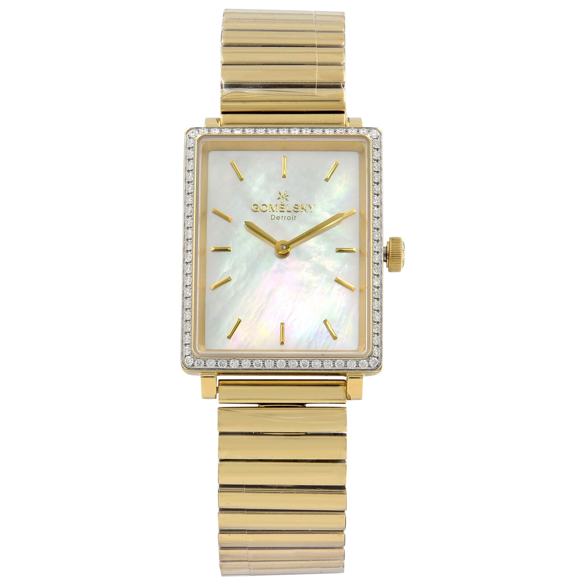 Gomelsky Shirley Fromer White Dial Diamond Quartz Womens Watch G0120072642