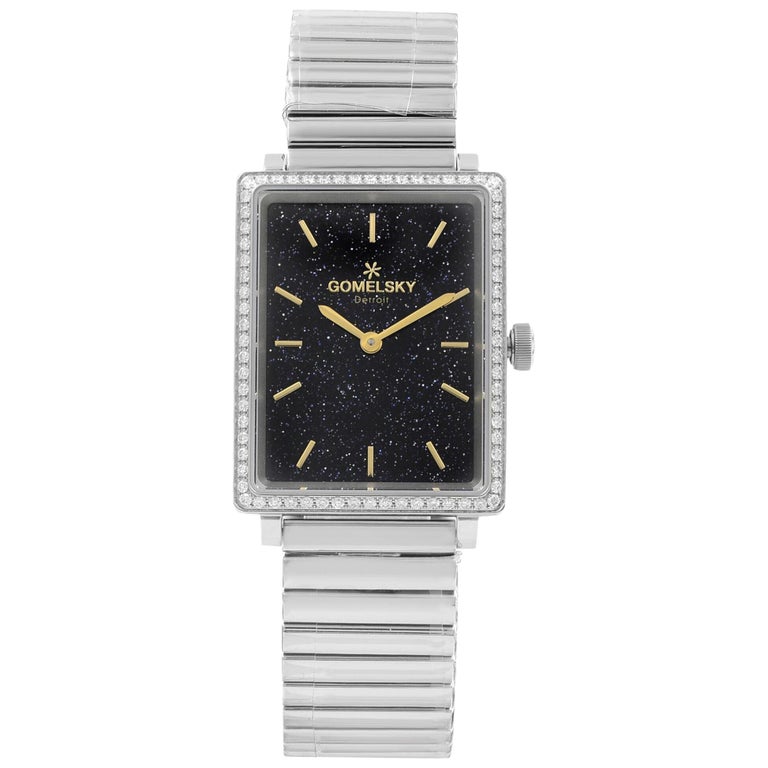 Gomelsky Shirley Fromer Steel Black Dial Diamond Quartz  display picture 3
