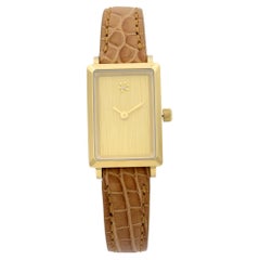 Gomelsky Shirley Fromer Steel Leather Beige Diamond Dial Quart Watch G0120023478