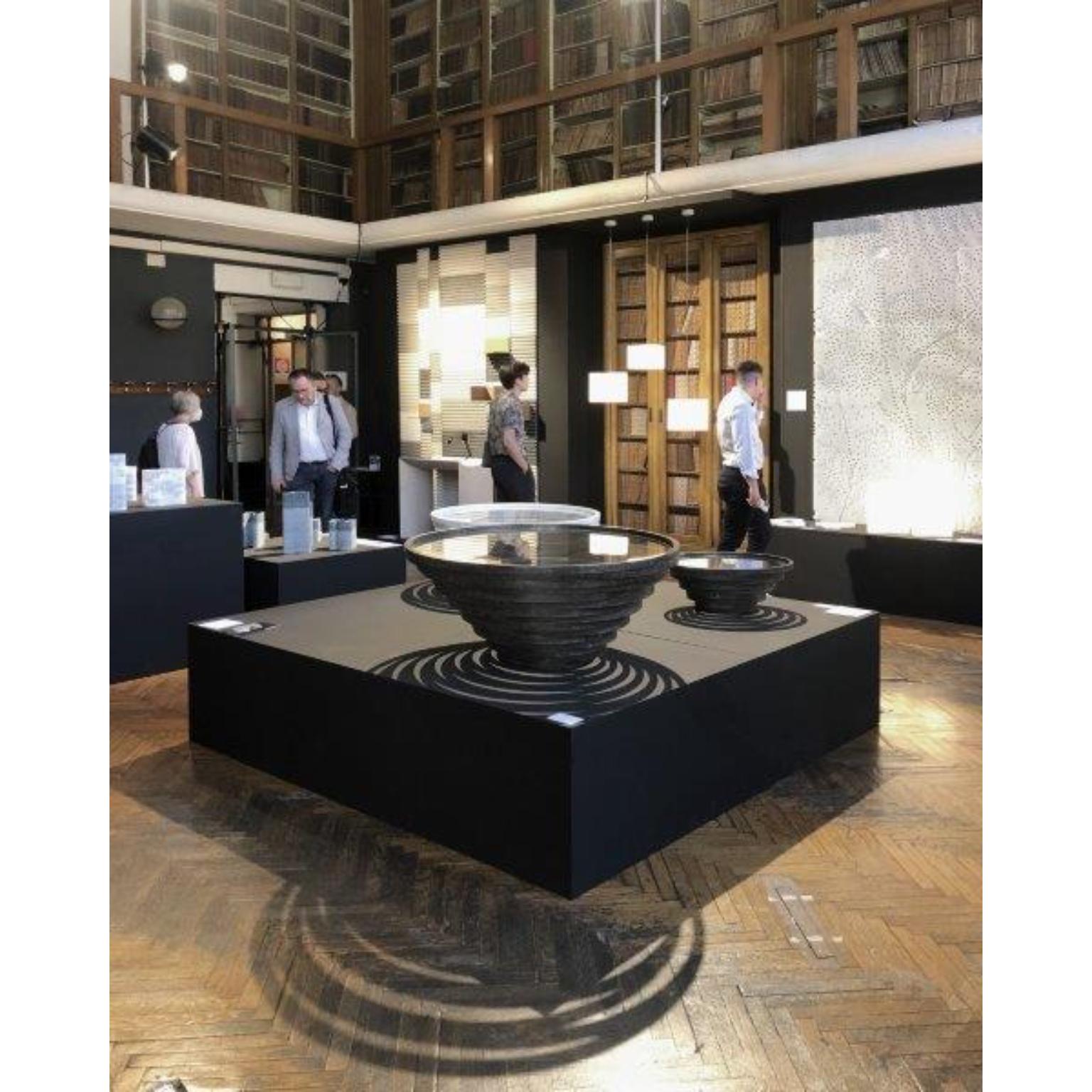 Mesa de centro mediana Gomitolo de mármol blanco de Carrara y cristal by Bufalini Marmi en venta 3