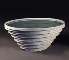 Gomitolo Medium Coffee Table in White Carrara Marble & Crystal by Bufalini Marmi