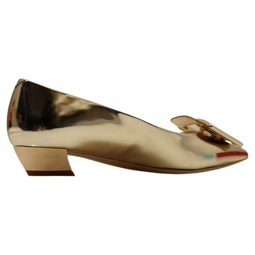 Leather Clear gold color Metal buckle Heel height cm 25 (0.98 inches) Original price euro 650
