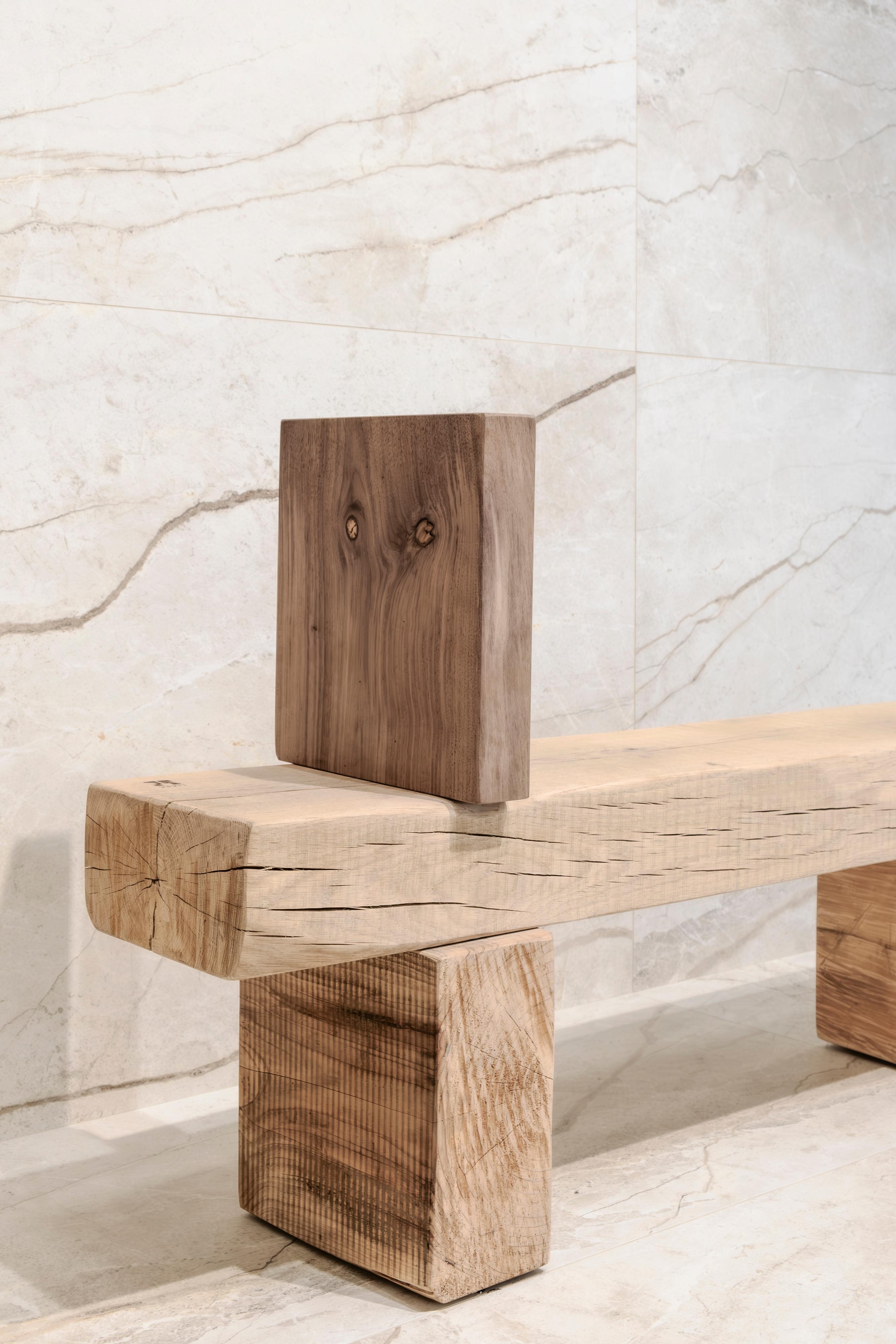 XXI secolo e contemporaneo Panchina Goms Natural di Riccardo Monte in vendita