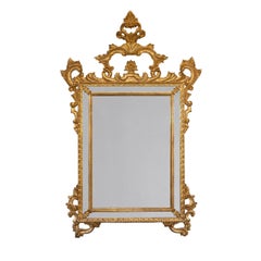 Gondi Spiegel aus Lindenholz mit goldenen Blättern im venezianischen Stil des 18.  Spini Firenze