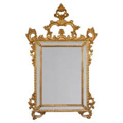 Gondi Spiegel aus Lindenholz mit goldenen Blättern im venezianischen Stil des 18.  Spini Firenze
