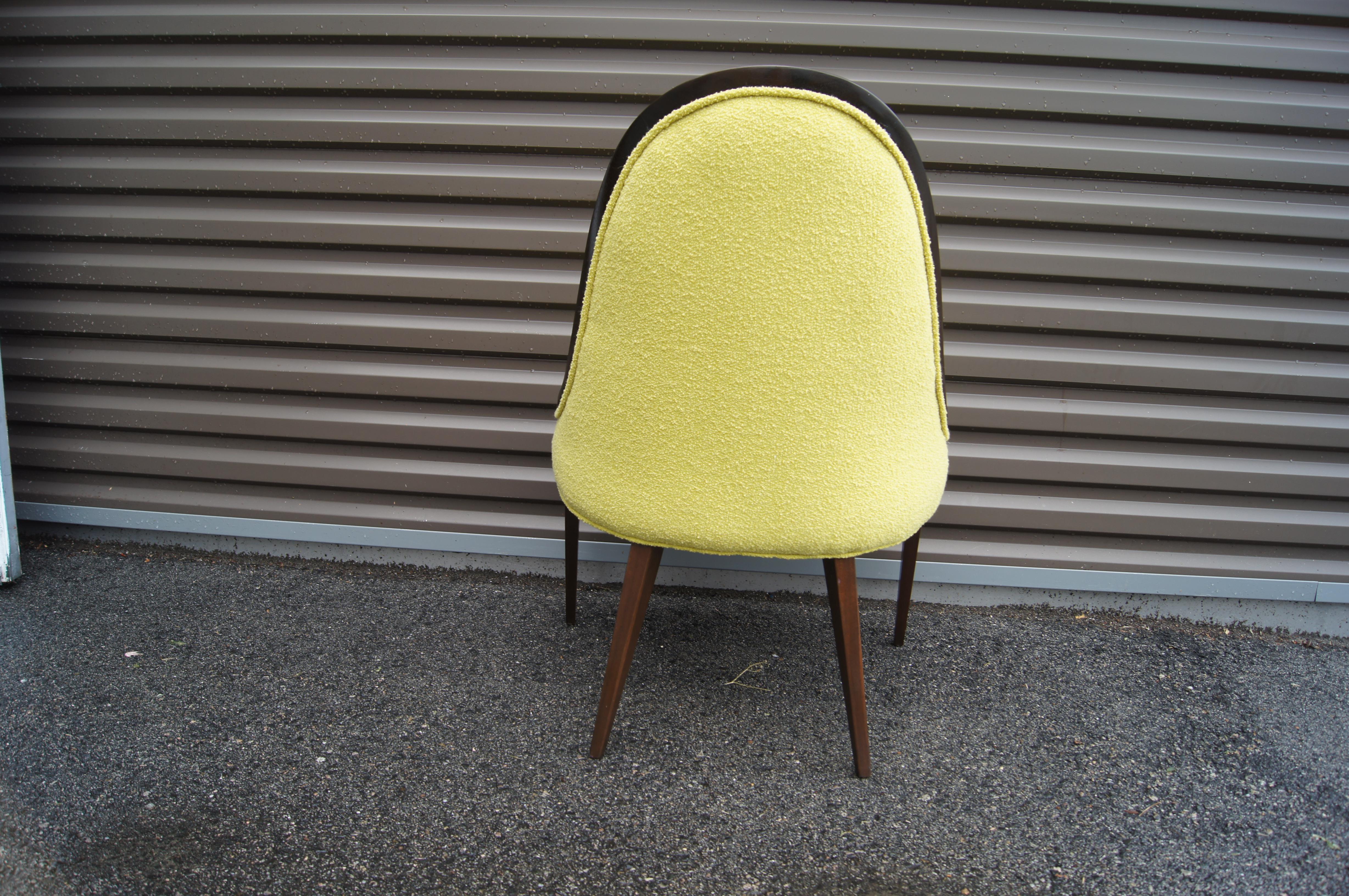 Mid-20th Century Mahogany Gondola Chair, Model 1053, by Harvey Probber For Sale