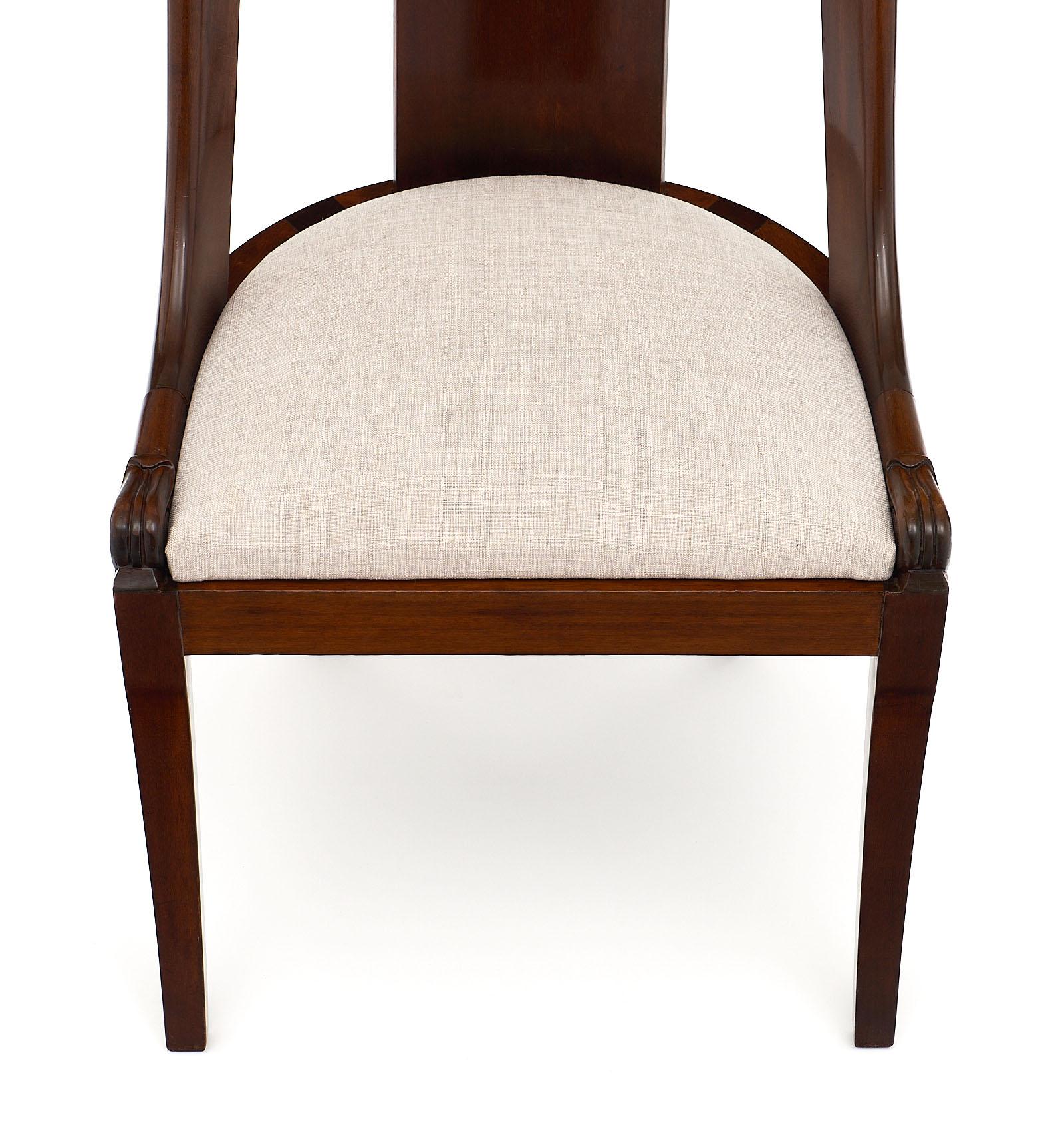 Gondola Empire Style Dining Chairs In Good Condition In Austin, TX