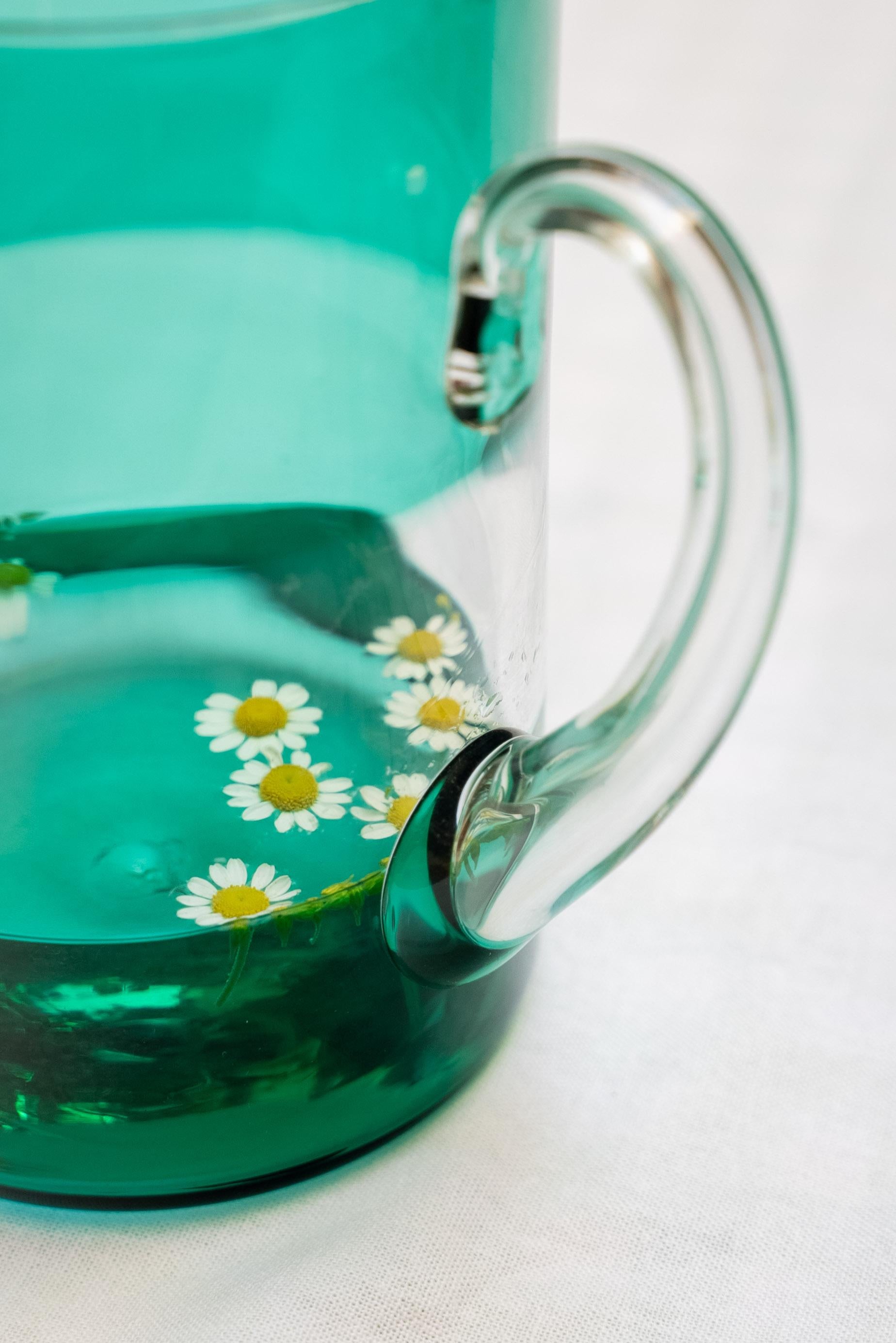 Italian GONDOLA Green jug with handle, by Giberto Venezia For Sale