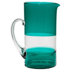 GONDOLA Green jug with handle, by Giberto Venezia