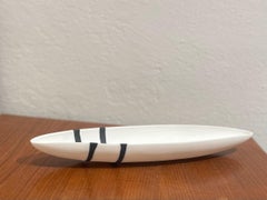 GONDOLA handmade porcelain contemporary decorative art  in black and white
