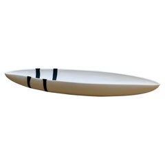 GONDOLA handmade porcelain contemporary decorative art  in black and white
