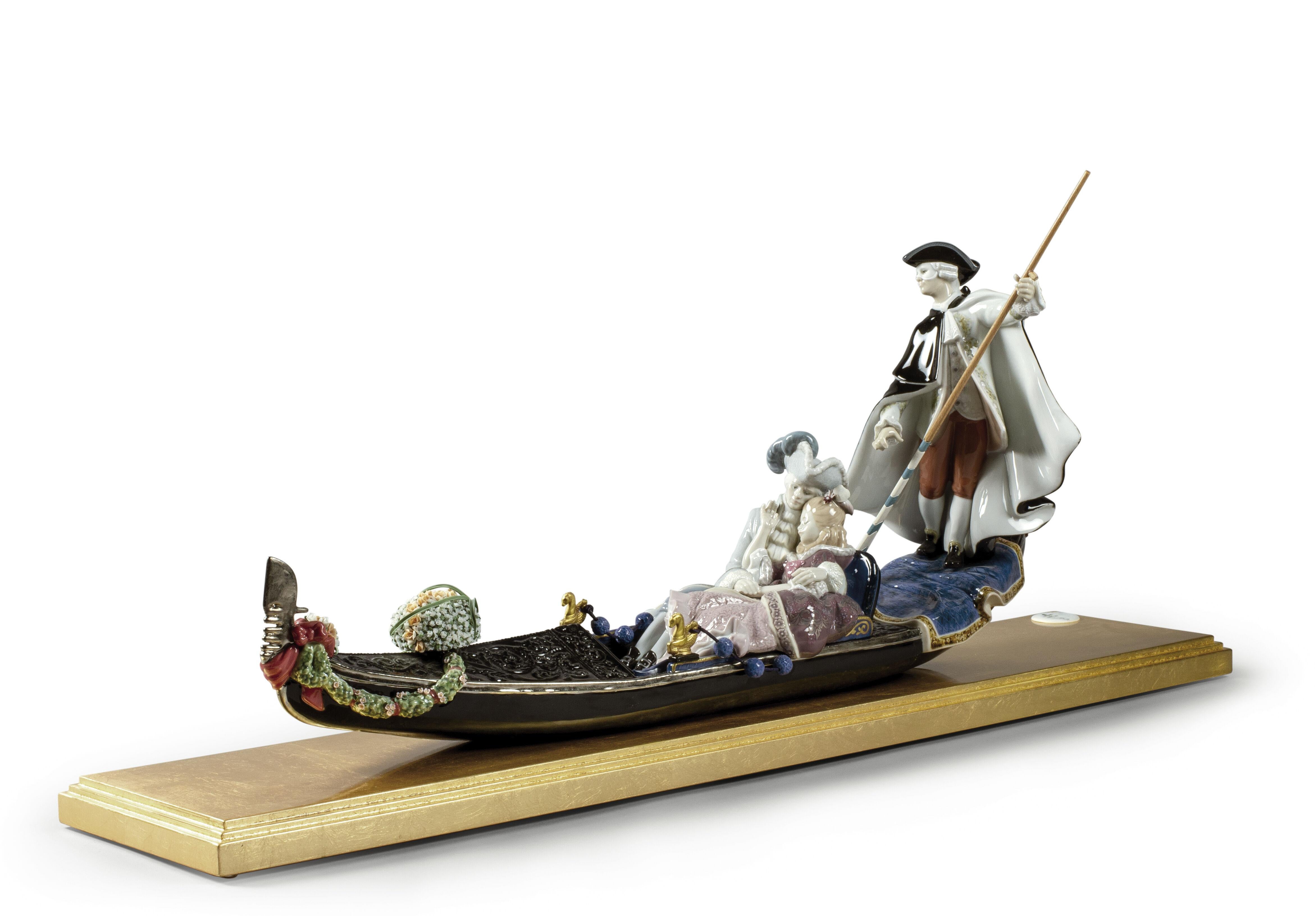 Spanish Gondola in Venice Sculpture, Limited Edition For Sale