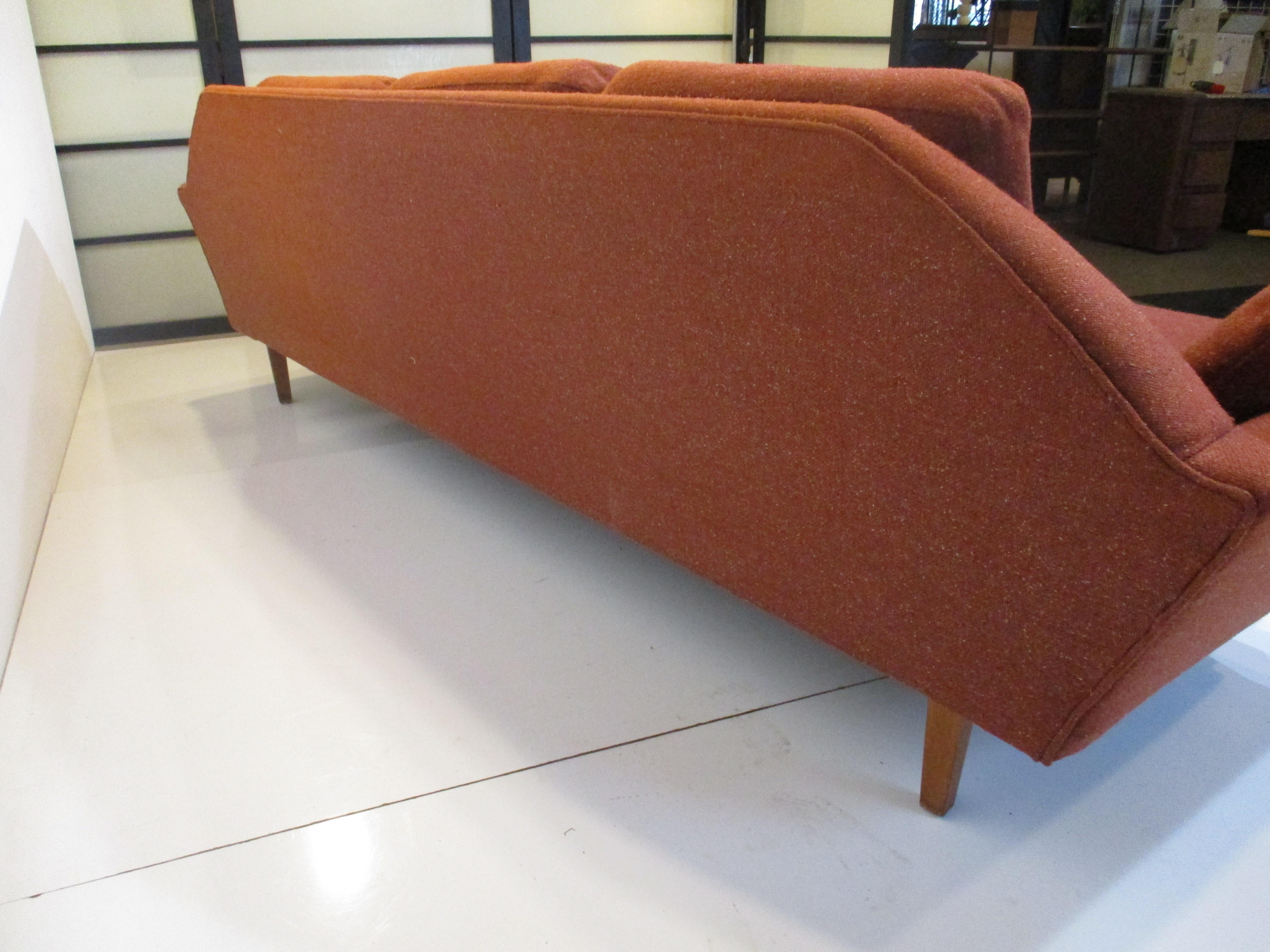 Gondola Midcentury Sofa in the Style of Pearsall and Craft Associates 2