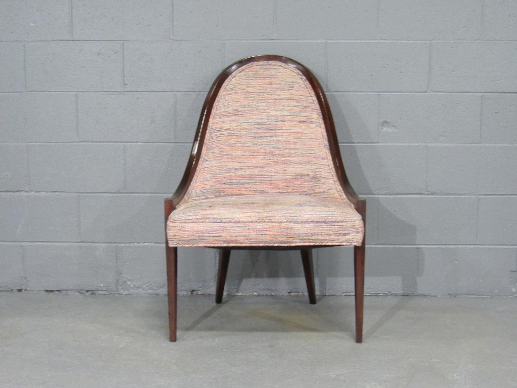 Gondel-Sessel ohne Armlehne „Modell 1053“ aus Mahagoni von Harvey Probber im Angebot 4