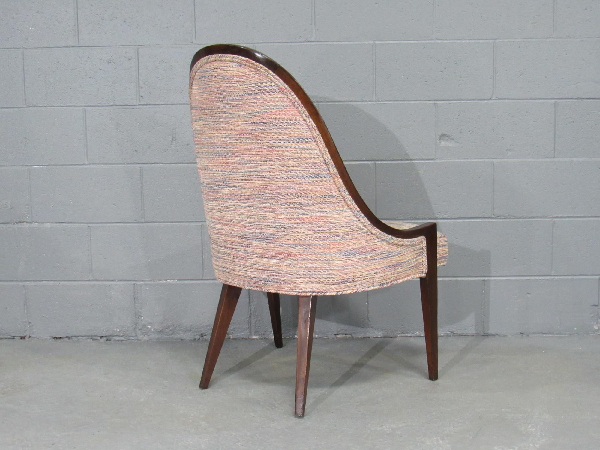 Gondel-Sessel ohne Armlehne „Modell 1053“ aus Mahagoni von Harvey Probber im Angebot 8