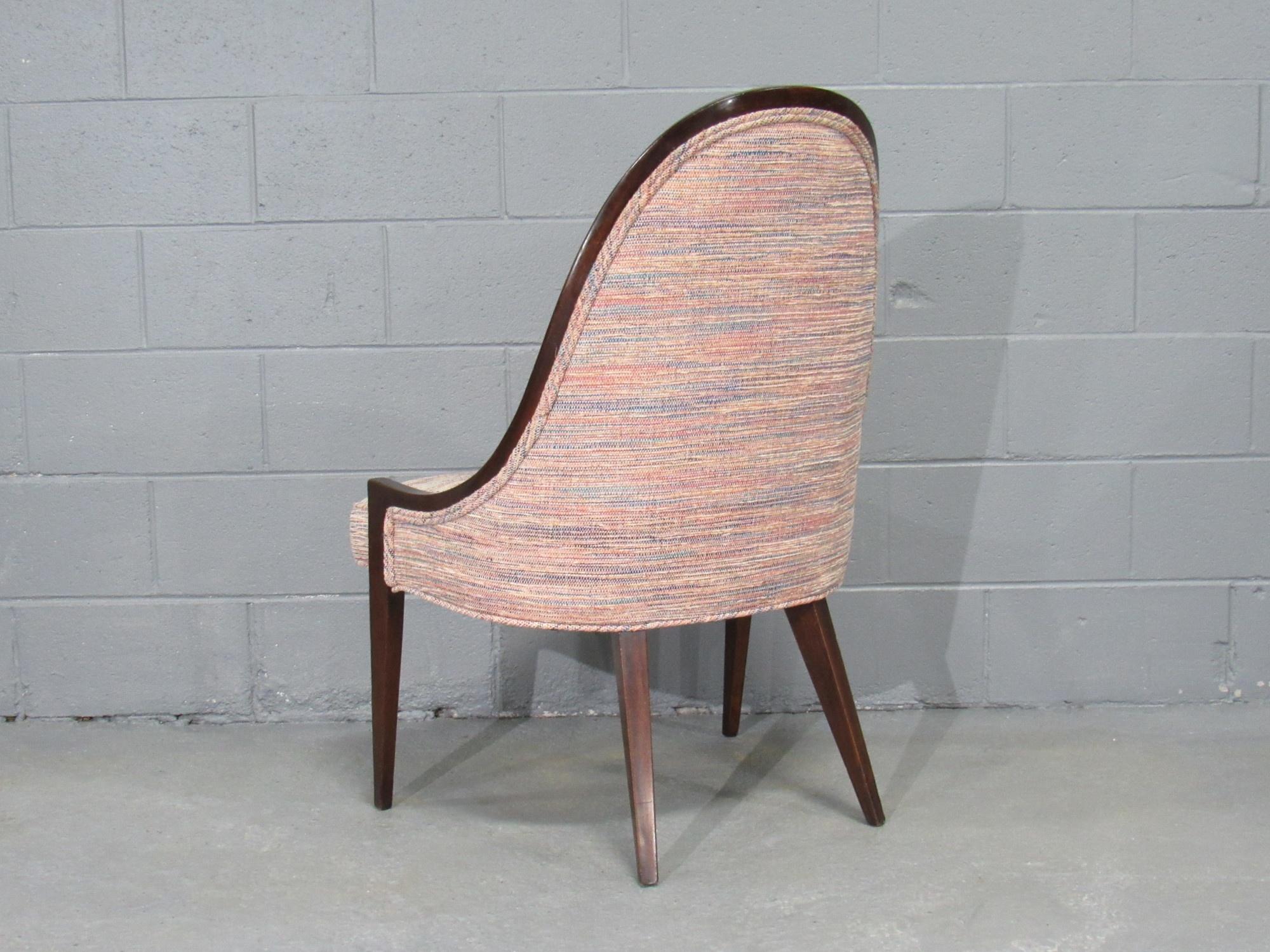 Gondel-Sessel ohne Armlehne „Modell 1053“ aus Mahagoni von Harvey Probber im Angebot 10