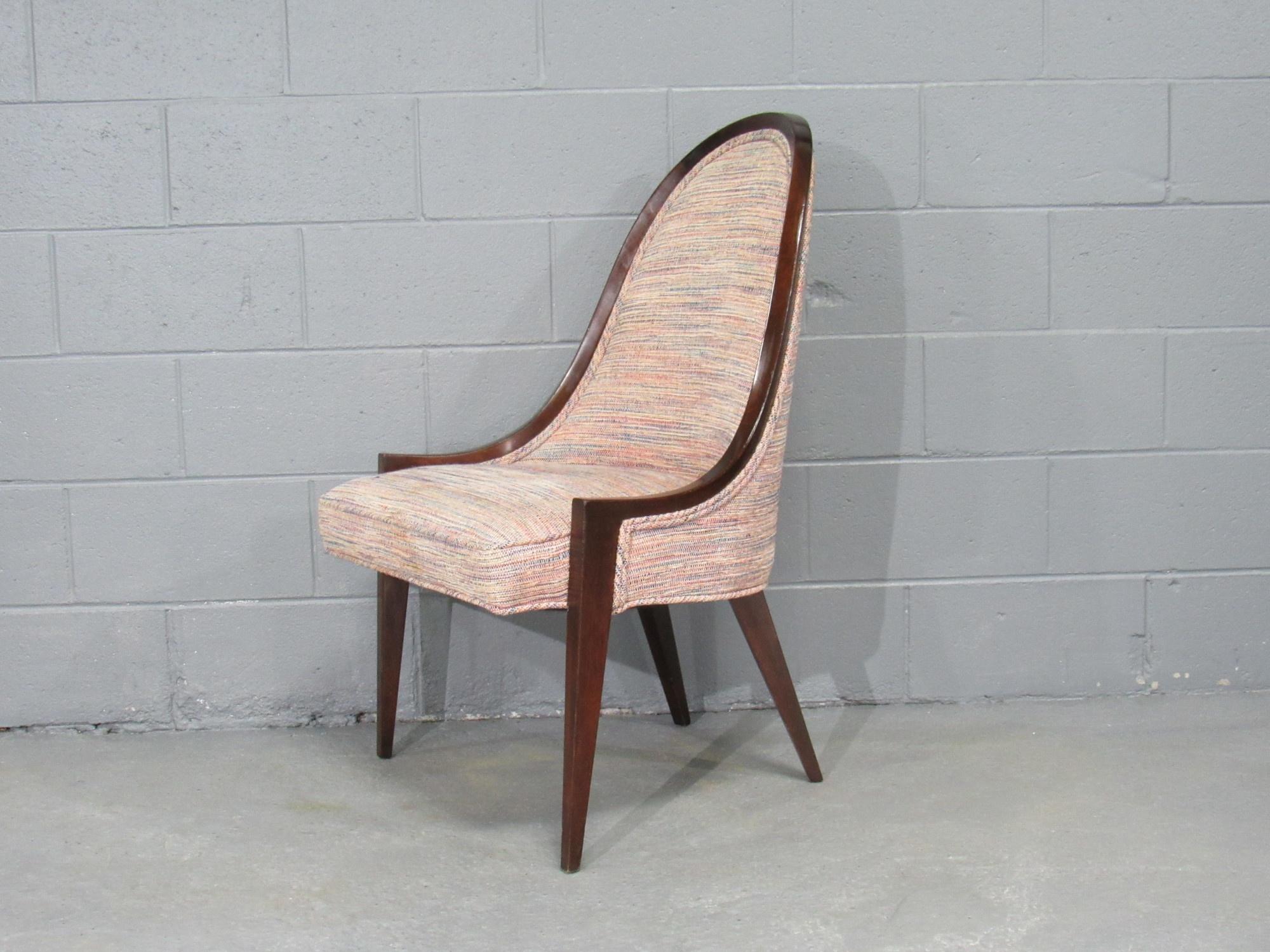 Gondel-Sessel ohne Armlehne „Modell 1053“ aus Mahagoni von Harvey Probber im Angebot 11
