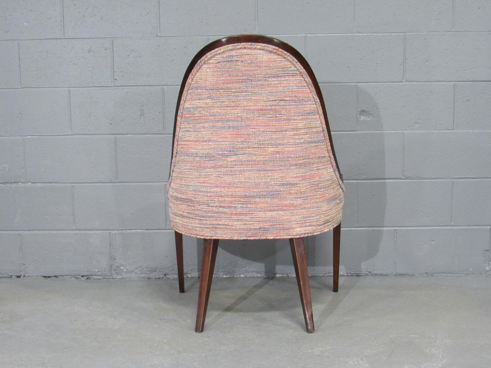 Gondel-Sessel ohne Armlehne „Modell 1053“ aus Mahagoni von Harvey Probber (amerikanisch) im Angebot