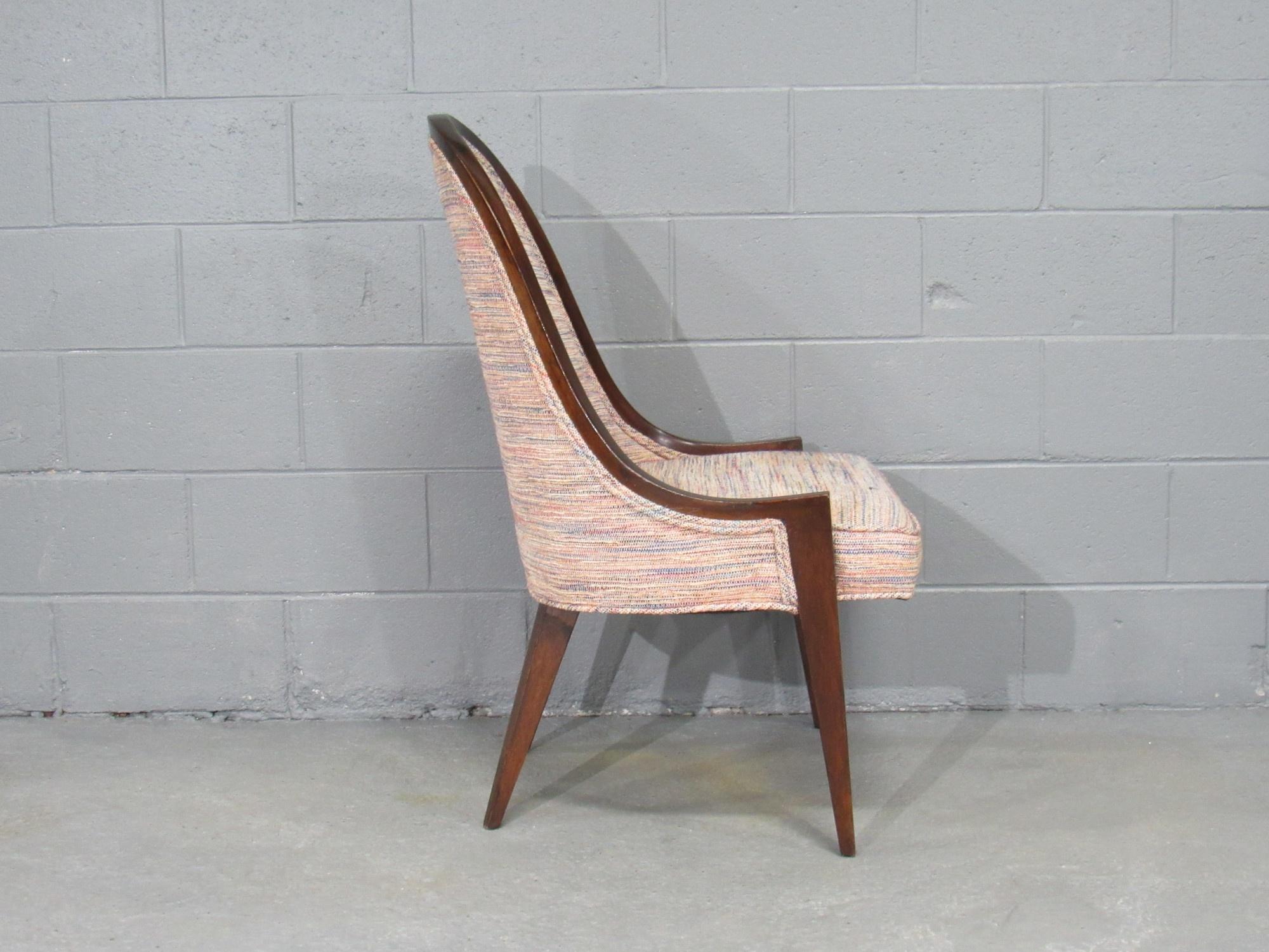 Gondel-Sessel ohne Armlehne „Modell 1053“ aus Mahagoni von Harvey Probber im Zustand „Gut“ im Angebot in Belmont, MA