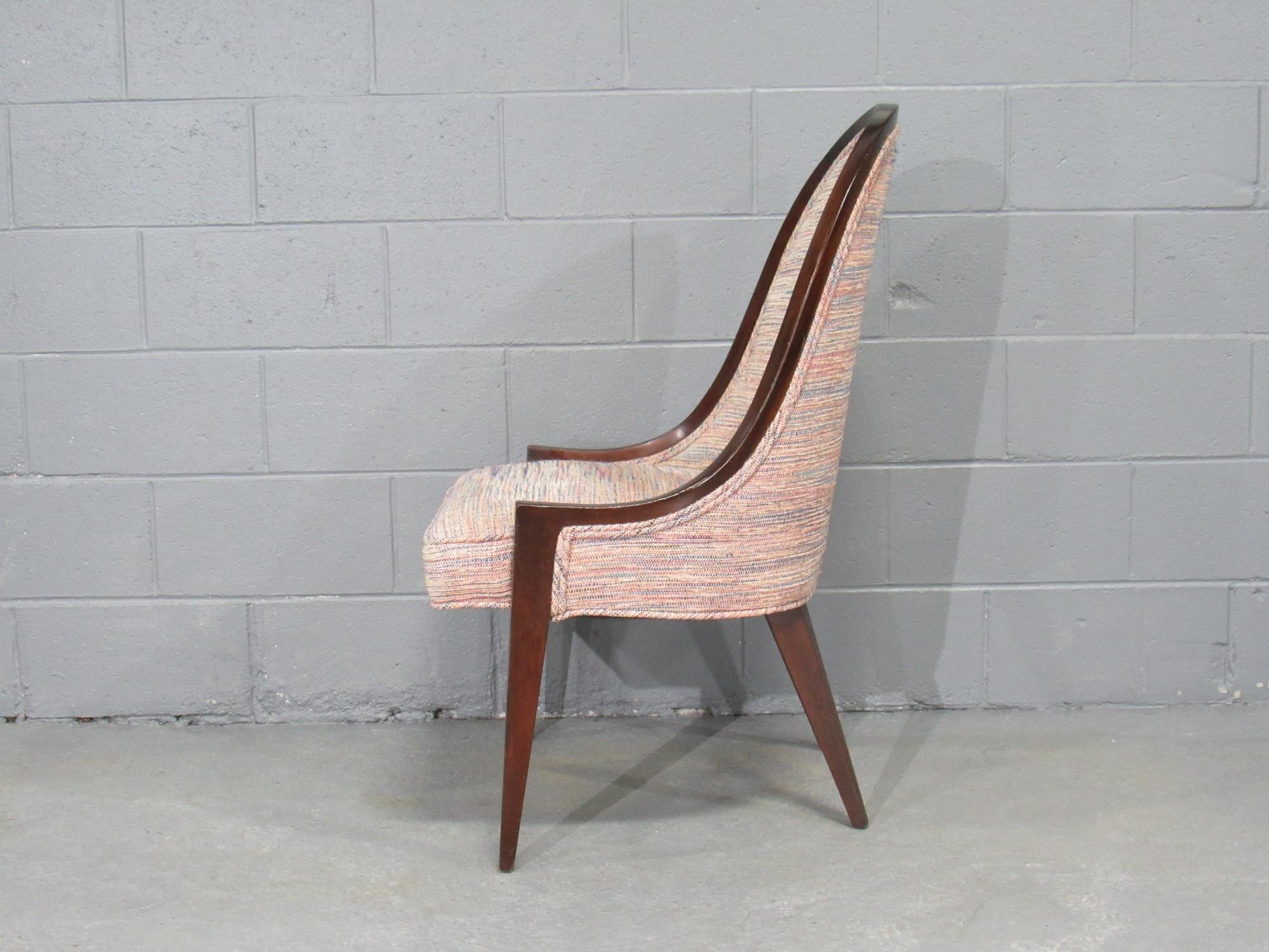 Gondel-Sessel ohne Armlehne „Modell 1053“ aus Mahagoni von Harvey Probber im Angebot 1