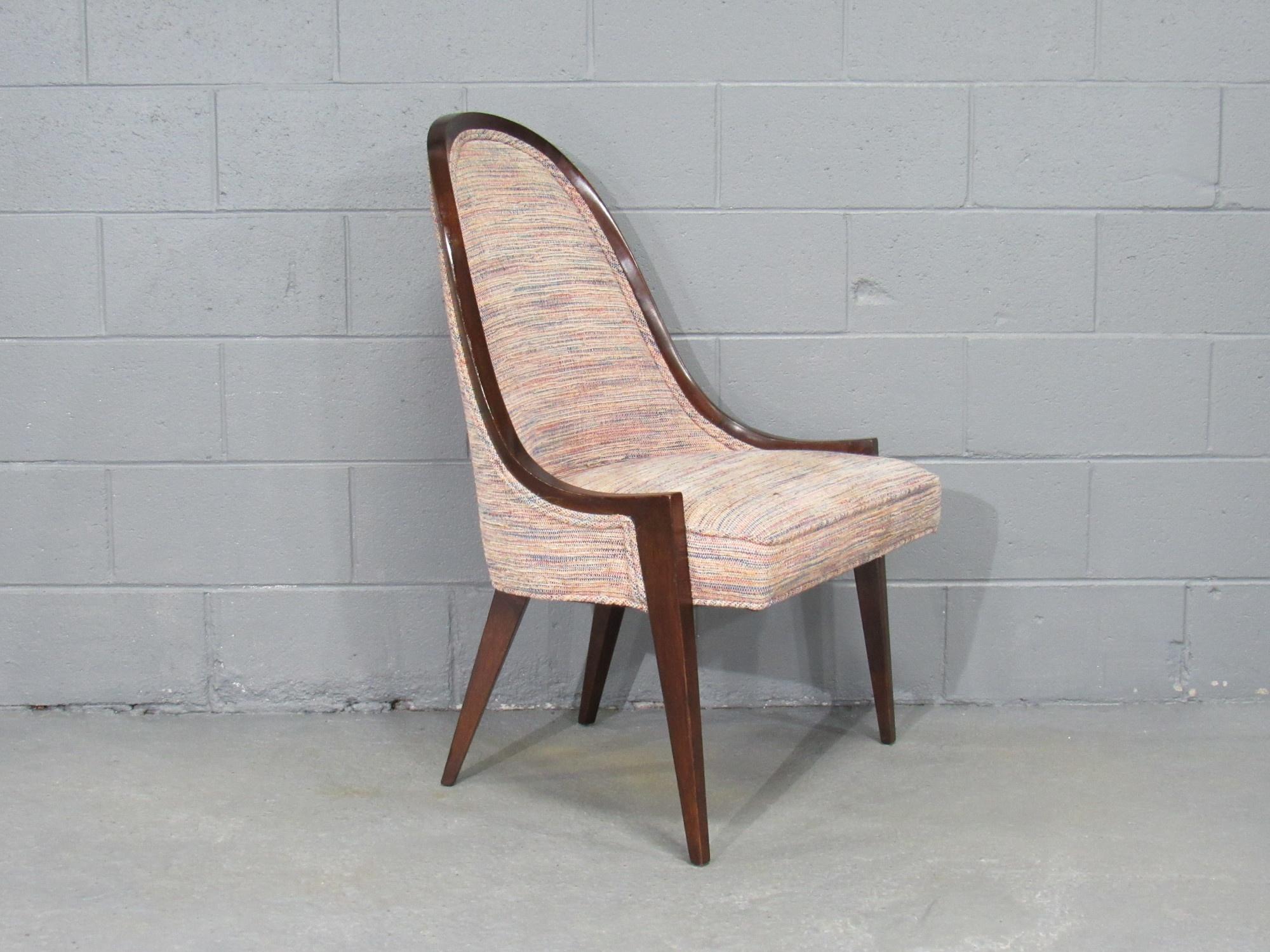 Gondel-Sessel ohne Armlehne „Modell 1053“ aus Mahagoni von Harvey Probber im Angebot 2