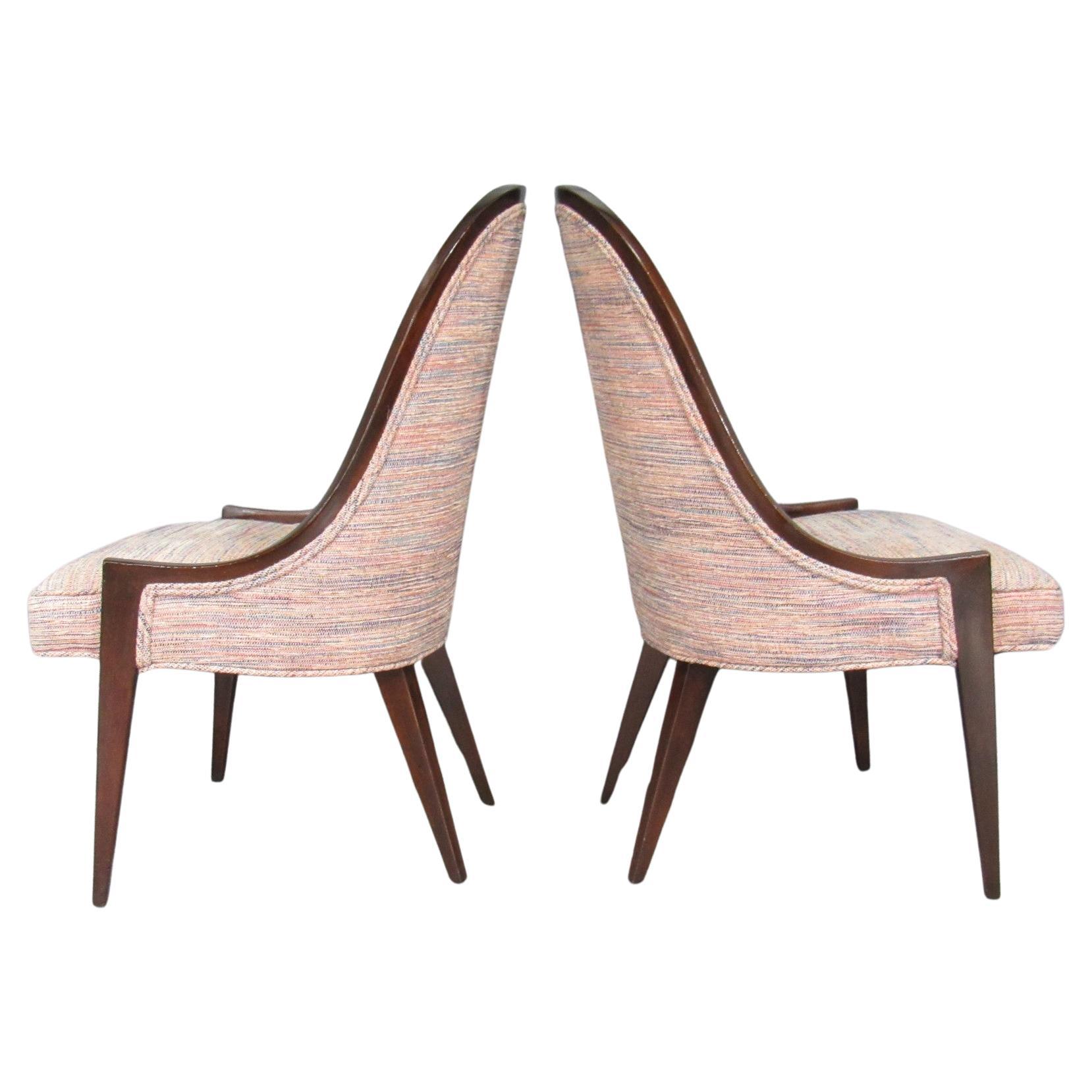 Gondel-Sessel ohne Armlehne „Modell 1053“ aus Mahagoni von Harvey Probber