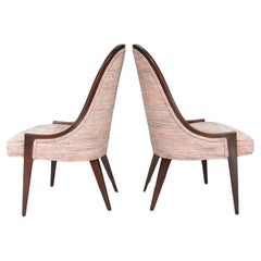Gondel-Sessel ohne Armlehne „Modell 1053“ aus Mahagoni von Harvey Probber