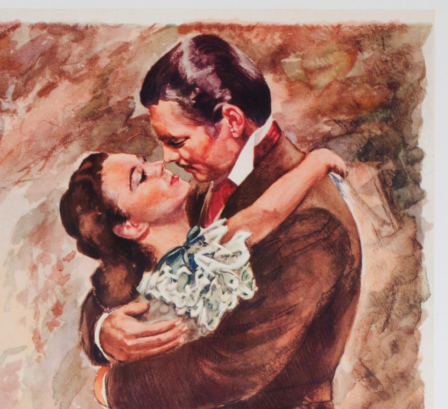 Lo que el viento se llevó 1949 Cartel de película belga en Excelente Estado en Bath, Somerset