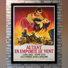 Affiche 1950R d'"Autant en emporte le vent"