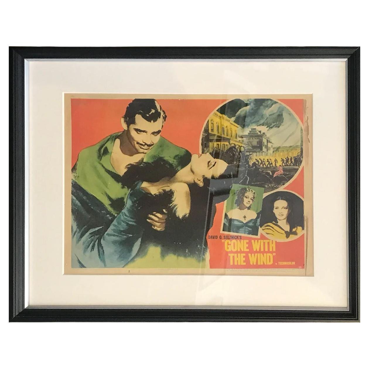 Gone With The Wind, Framed Poster, 1954R For Sale