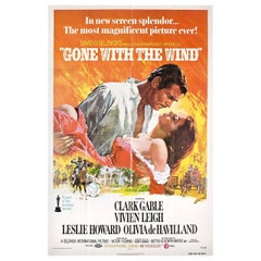 Gone with the Wind R1974 U.S. One Sheet Film Poster