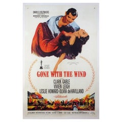 Vintage Gone with The Wind, Unframed Poster, 1961