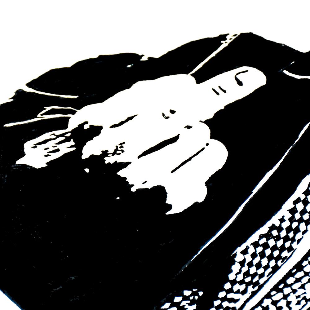 Rude Farmer - Street Art Print by Gonefellow