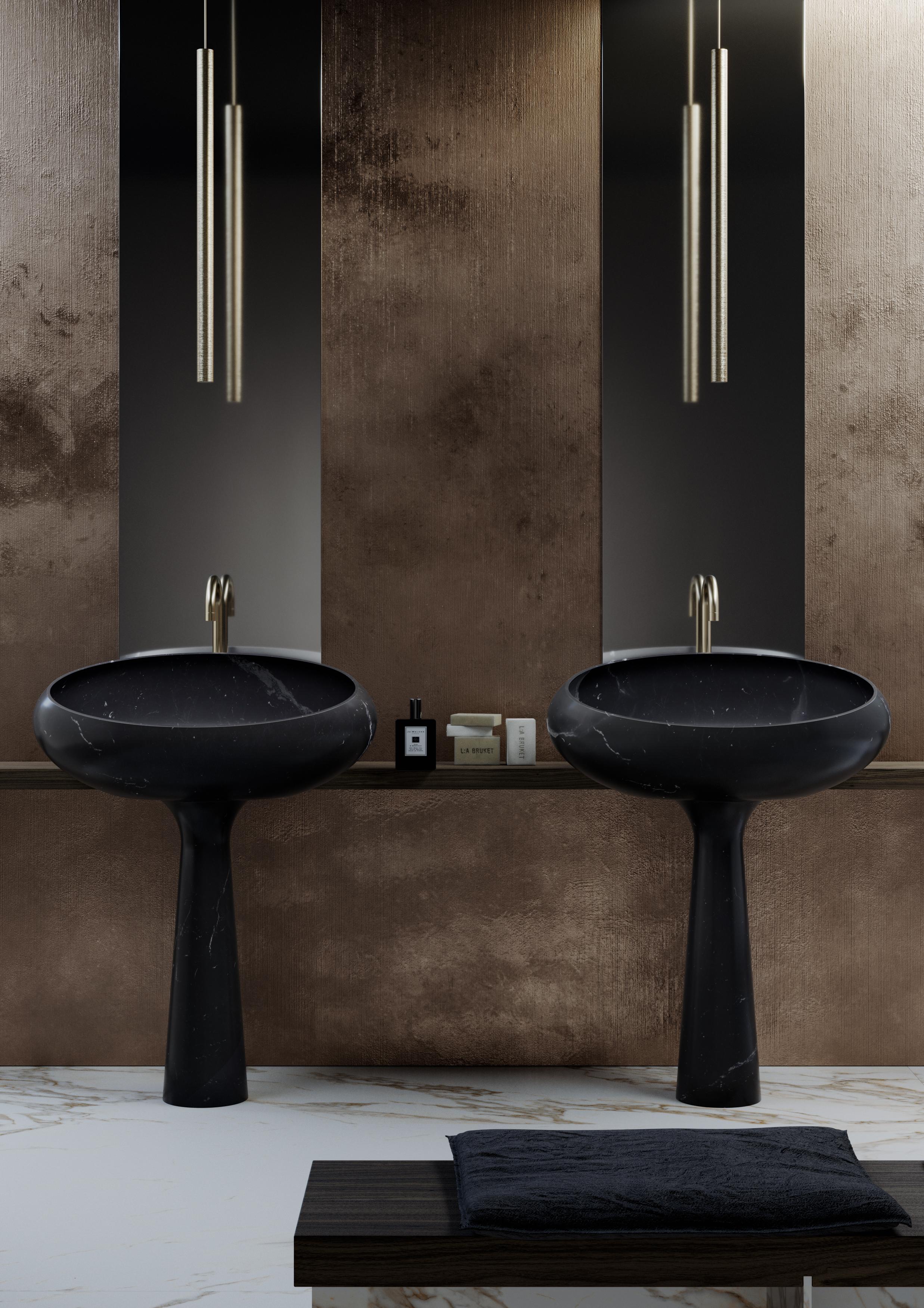Italian Gong Freestanding Basin by Kreoo For Sale