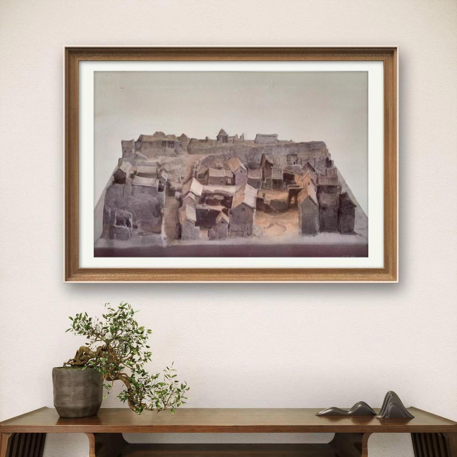 Pintura figurativa a la acuarela- Gong jianyu en venta 6