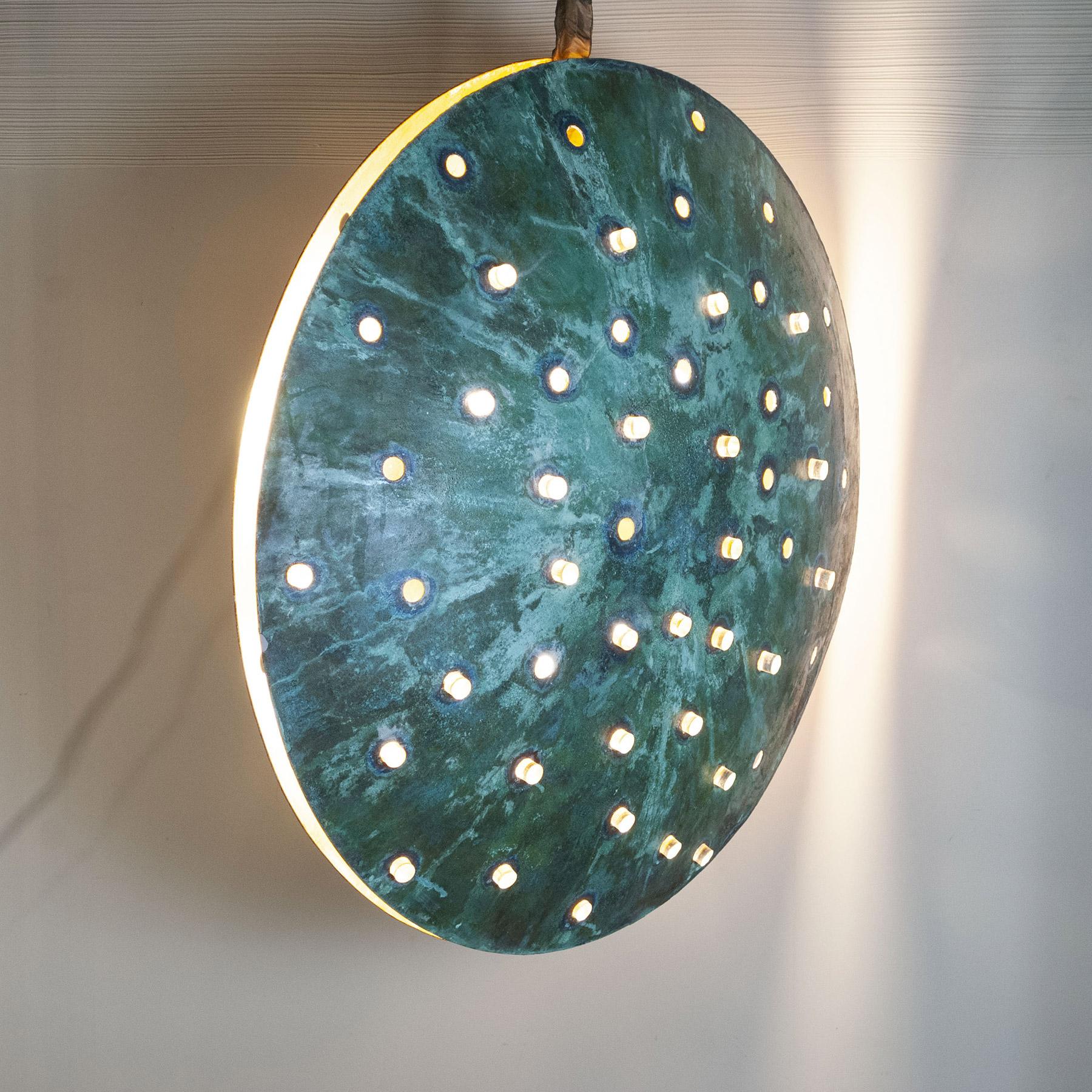 Mid-Century Modern Gong Sculptural Chandelier by Cellule Creative Studio For Sale