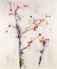 Gong Wu Floral Original Mixed Media "Ink Blossoms"