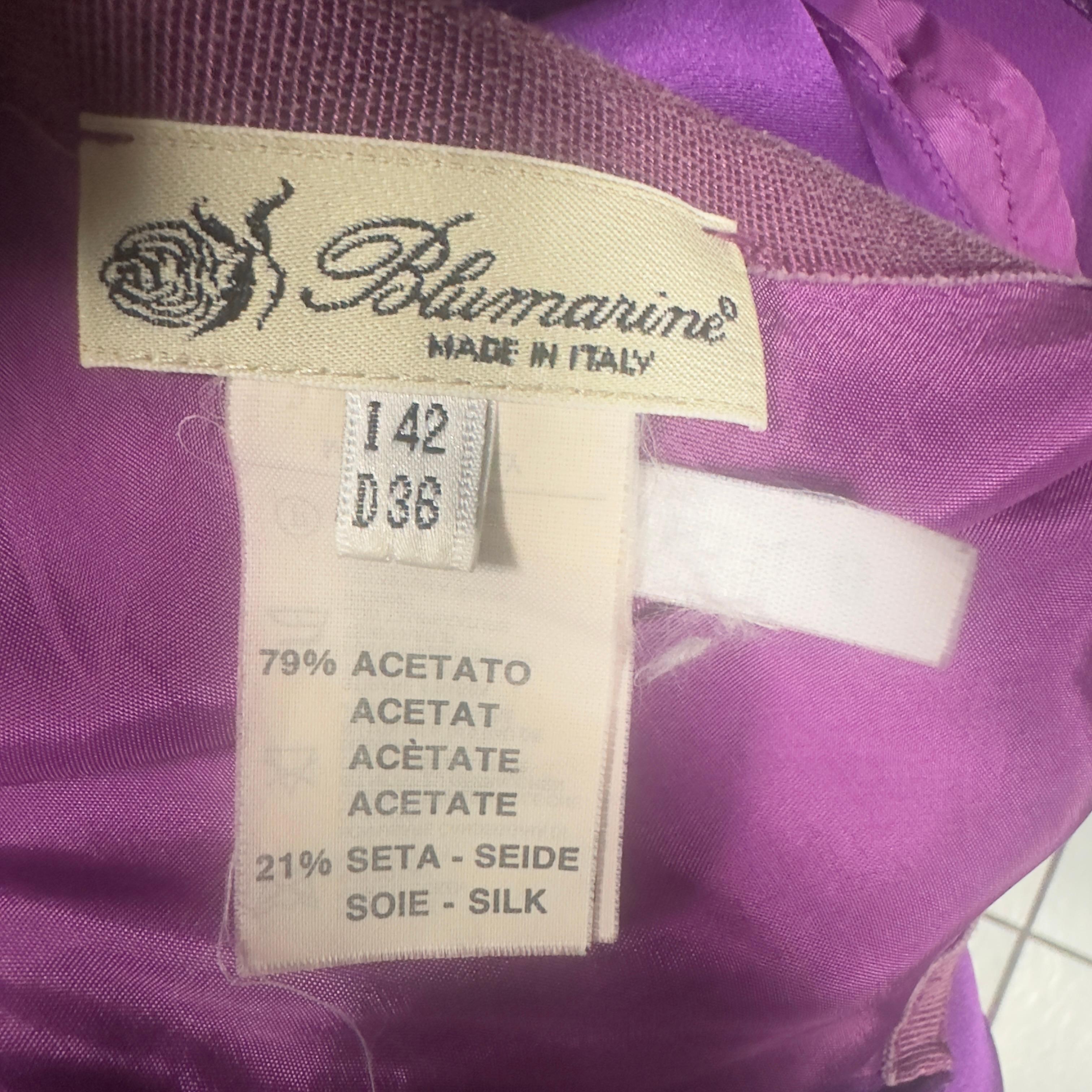 Blumarine skirt in silk and acetate For Sale 1