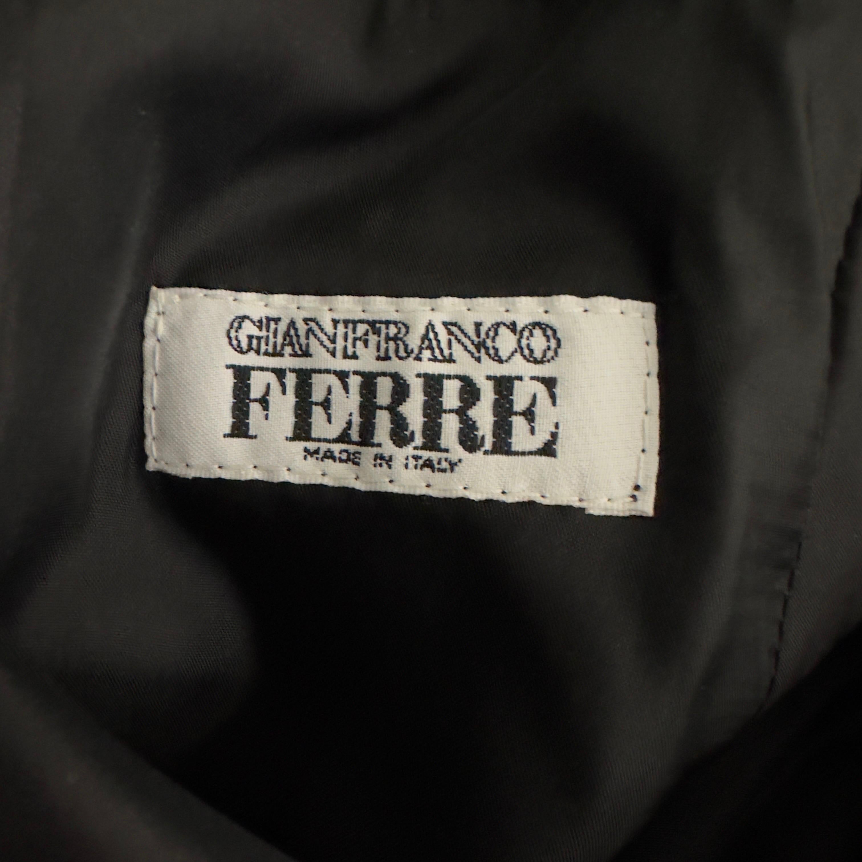 Gonna in pelle Gianfranco Ferre’ For Sale 3