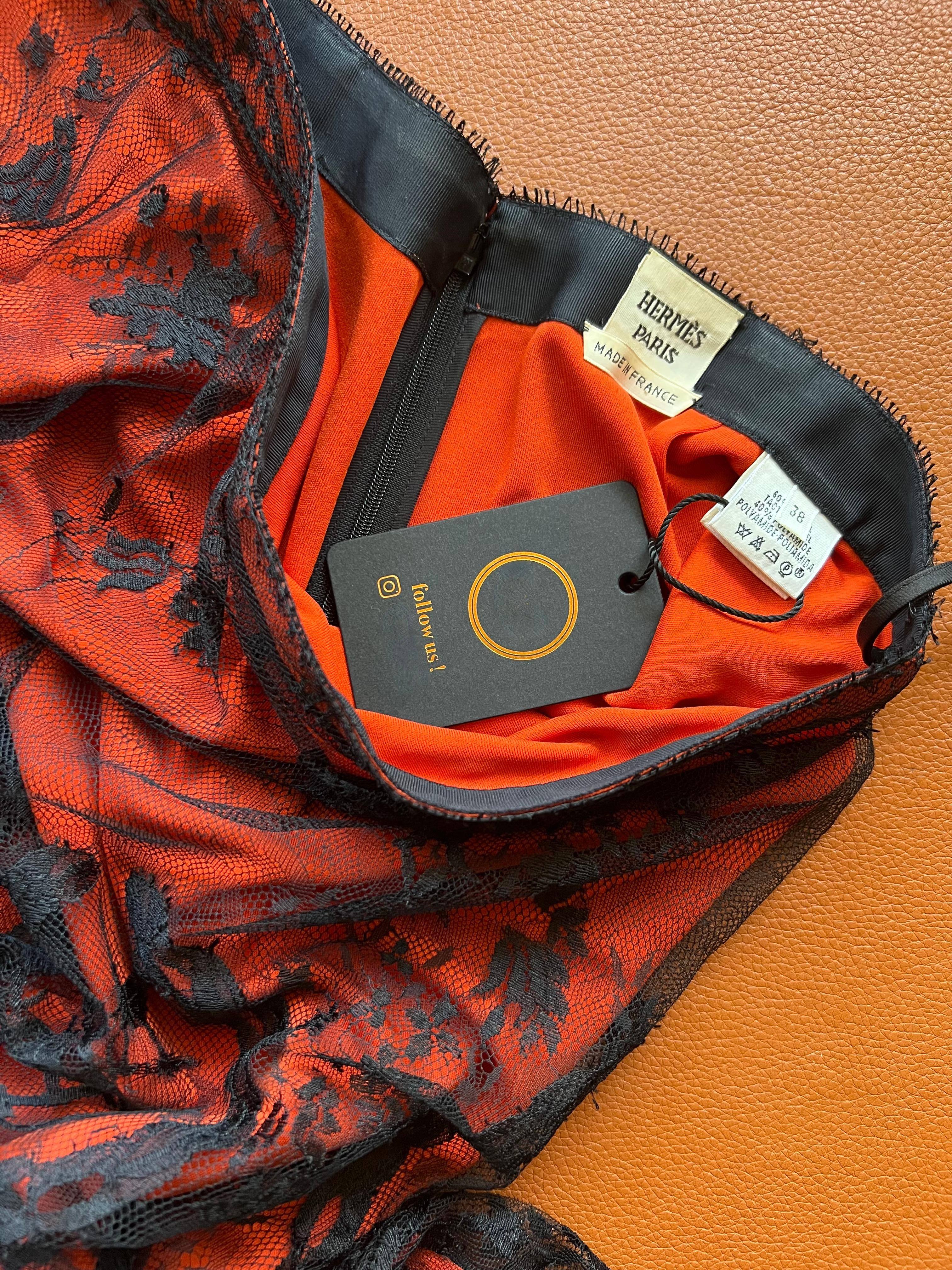 Gonna in pizzo HERMÈS in vendita 2