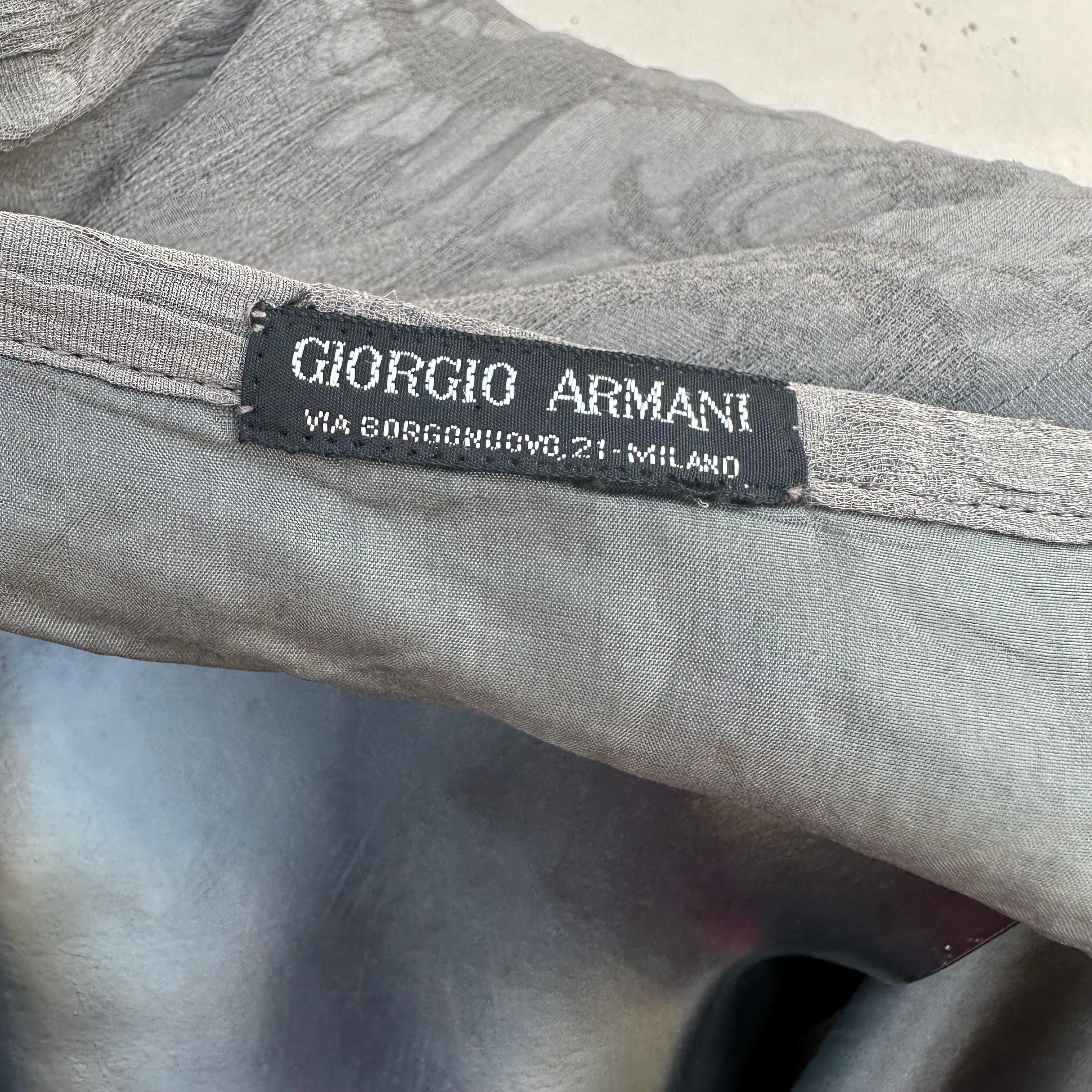 Women's or Men's Gonna lunga Giorgio Armani in seta con ricami For Sale