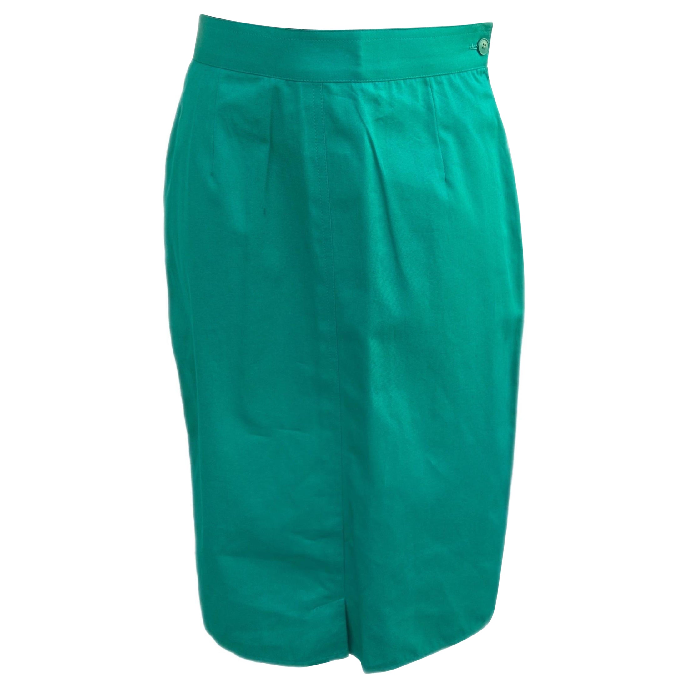 Gonna midi Les Copains verde Vintage con cartellino im Angebot