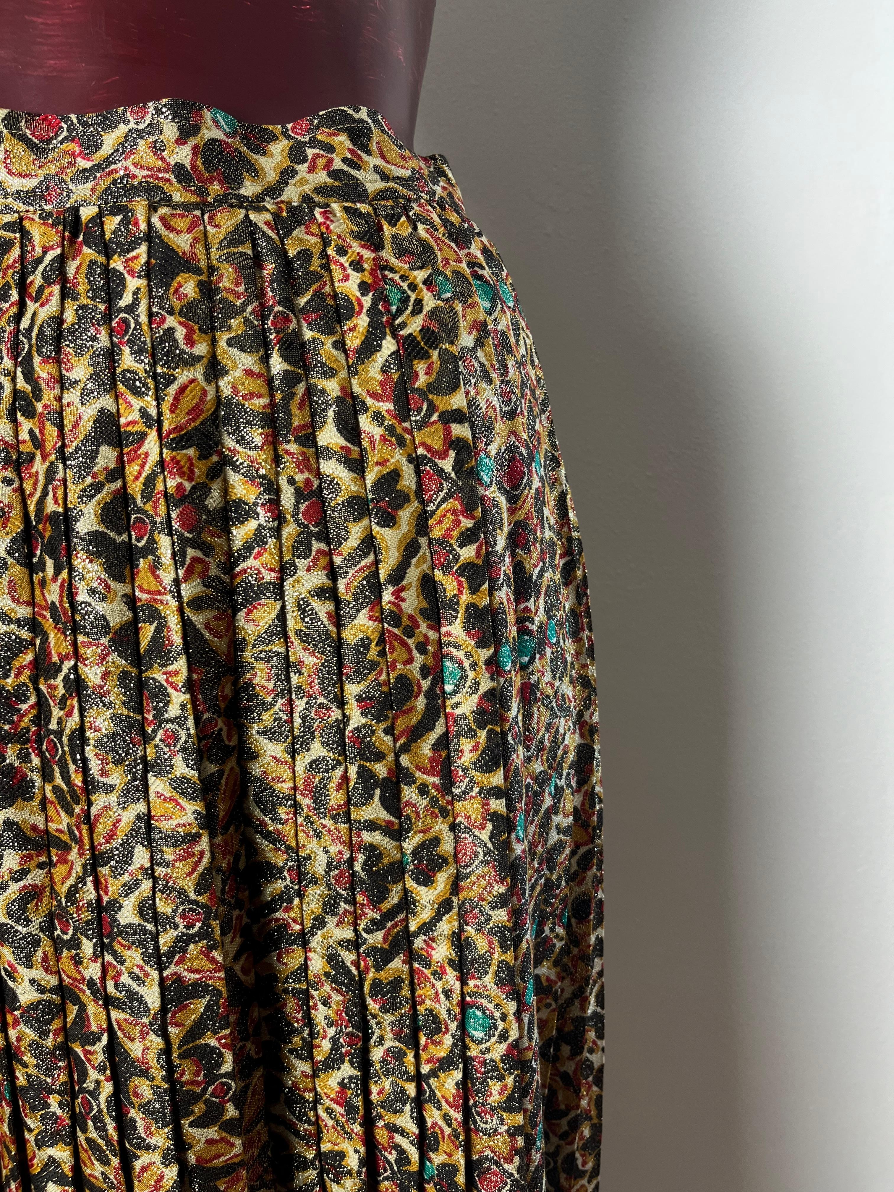 ysl 80s Faltenrock mit passendem Pullover  80er Jahre Ysl  im Angebot 12