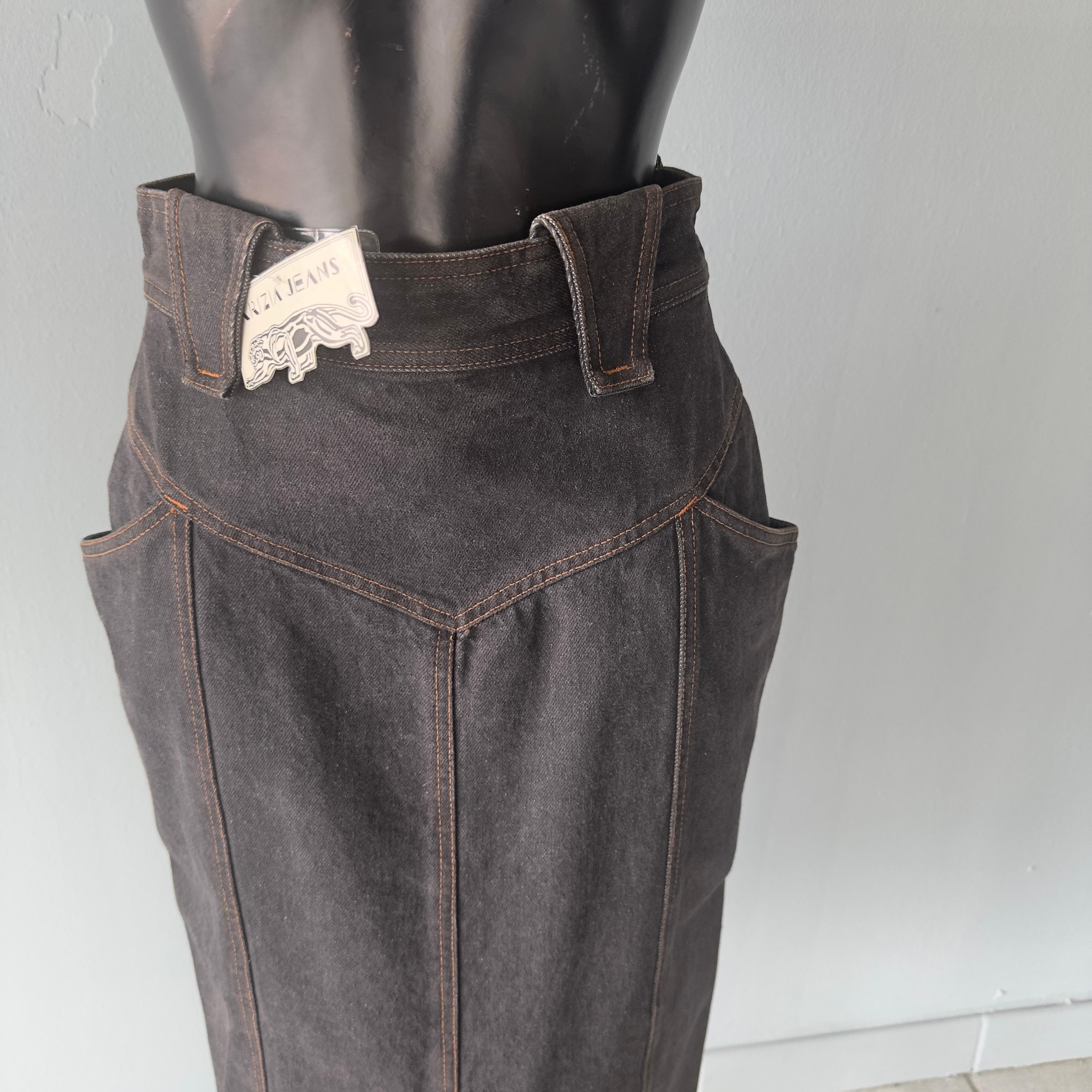 Gonna vintage Krizia Jeans con cartellino in vendita 3