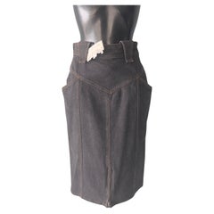 Gonna vintage Krizia Jeans con cartellino