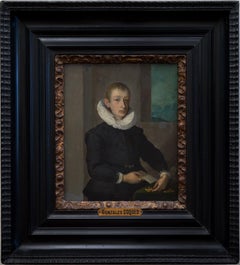 Old Master Portrait, A Boy Counting his Coins, Oil on Copper