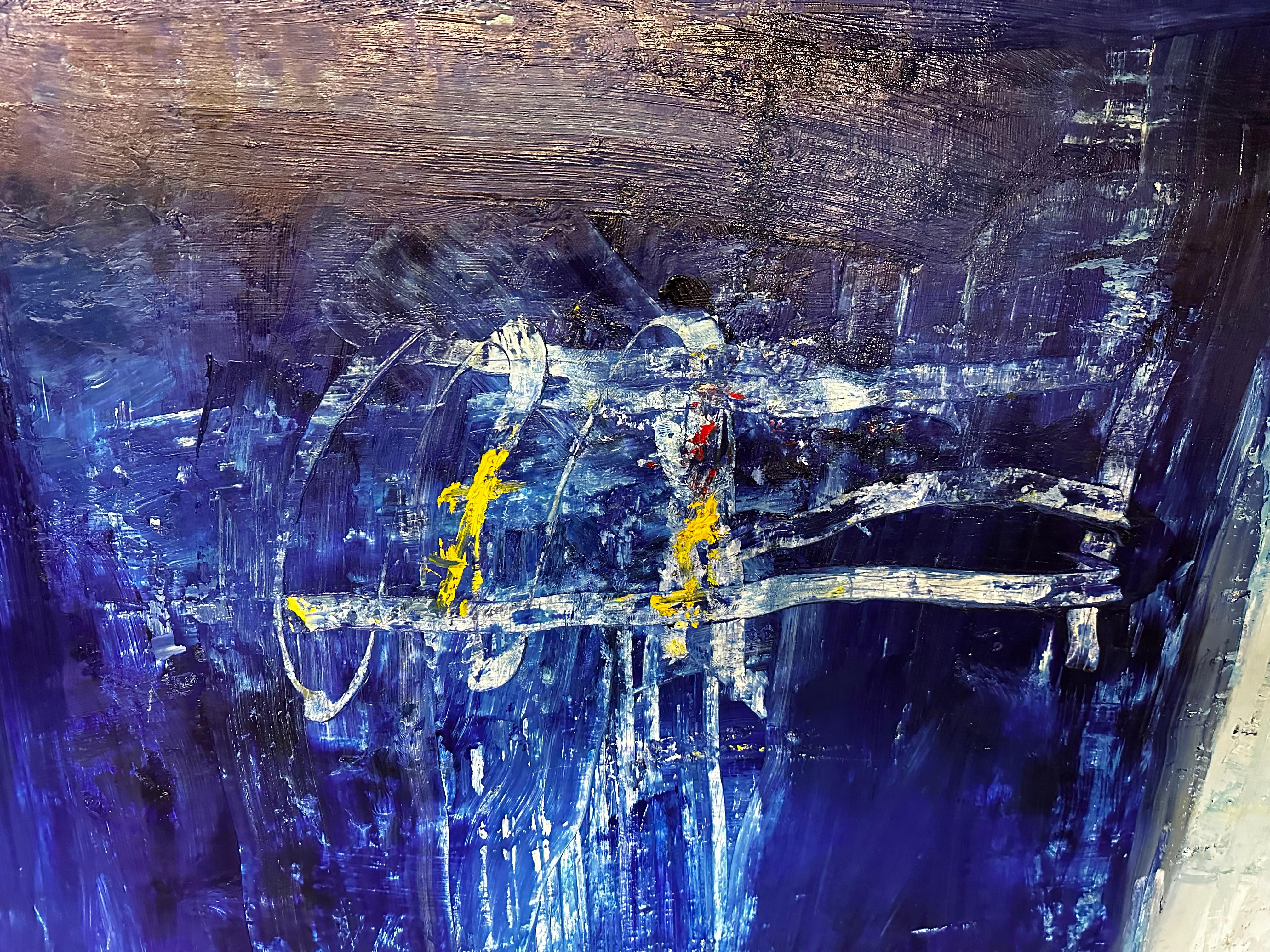 The painter Gonzalez Bravo lives and works in Lisbon since 1970. His paintings speak as equations to be solved, sharing an intimate and symbolic language in which colour is the main element. They are pieces full of feeling and mysticism, which