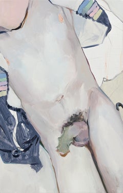 "Espinas y tallos I" épines, sexualité, nu masculin, couleurs pastel, contemporain